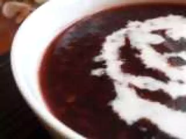 Recipe Black Glutinuous Rice Dessert and Ice Cream Potong