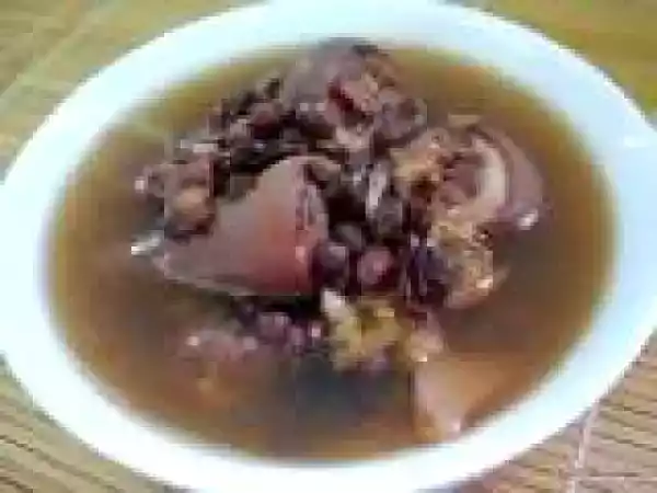 Recipe Red bean lotus root soup