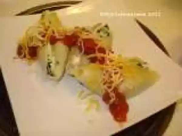 Recipe Everyday Cooking - Pasta Shells stuffed with Spinach, Mushrooms and Ricotta Cheese