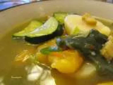 The Korean Tri-color Gnocchi Soup (Samsaek-Sujebi)