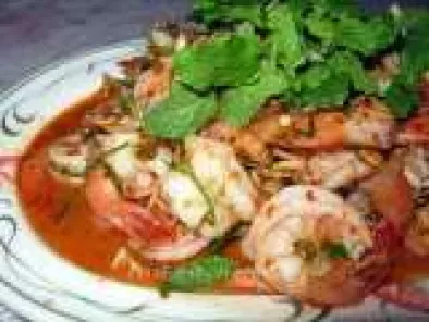 Recipe Thai Spicy Shrimps Salad (Plah Koong)