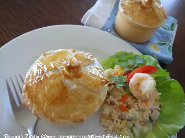 Recipe Panang chicken pie