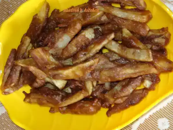 Recipe Honey chili potatoes