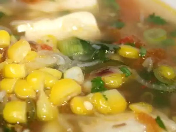 Recipe Corn soup (indian style) - vegetarian