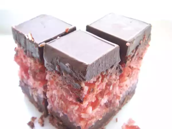 Recipe Cherry ripe slice