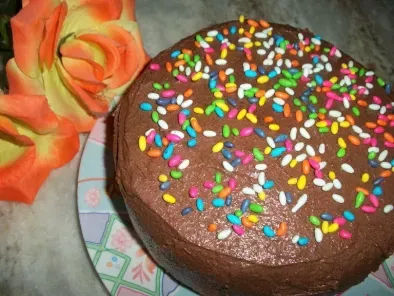 Recipe Lemon cake with chocolate butter cream icing