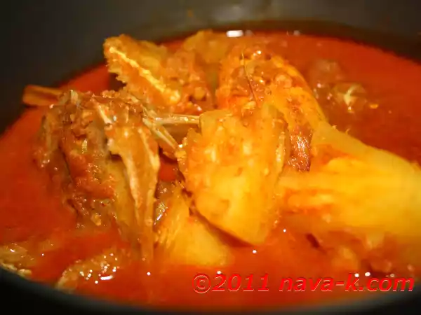 Recipe Pineapple and salt fish curry