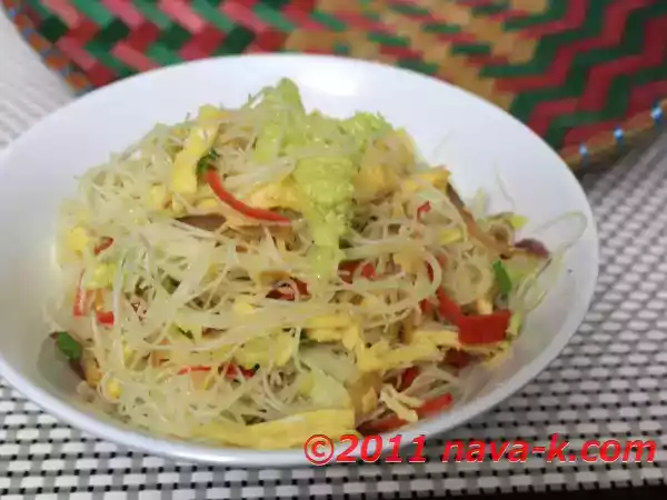Recipe Anchovies (ikan bilis) fried mee hoon