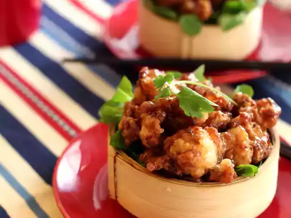 Recipe Lemon glazed chicken nuggets