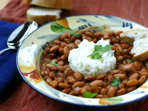 Recipe Menestra de porotos (ecuadorian bean stew)