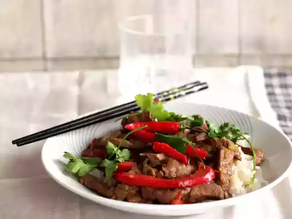 Recipe Peppers, chillies and calf's liver