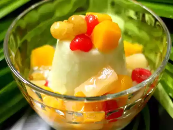 Recipe Pandan coconut panna cotta