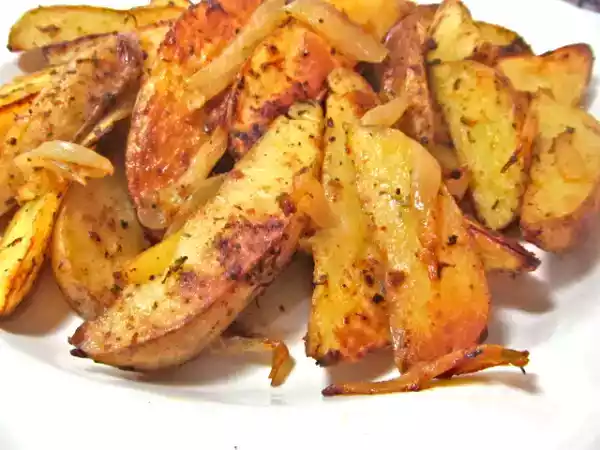 Recipe Baked potato wedges