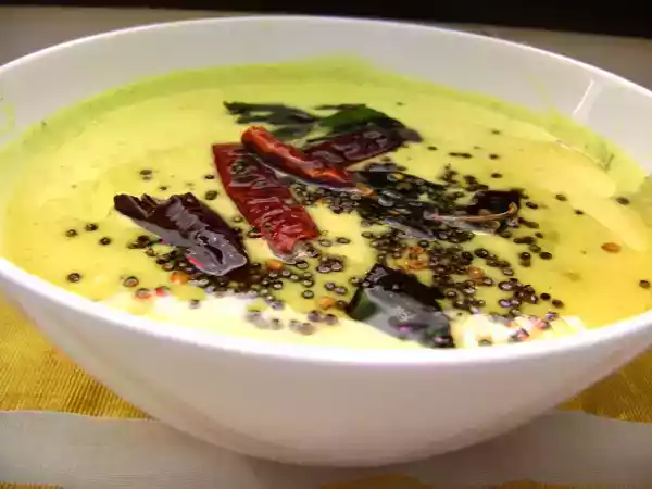 Recipe Chena pulissery (yam cooked in coconut and curd gravy)