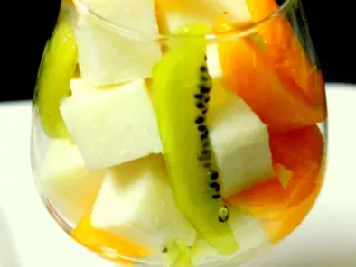 Recipe Vanilla almond jelly with fruits
