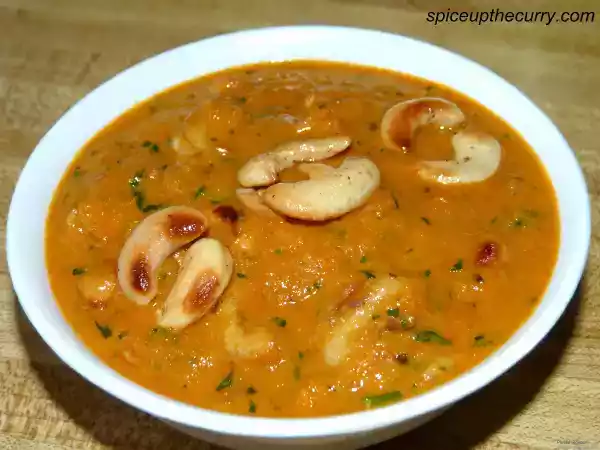 Recipe Kaju butter masala (cashew curry)