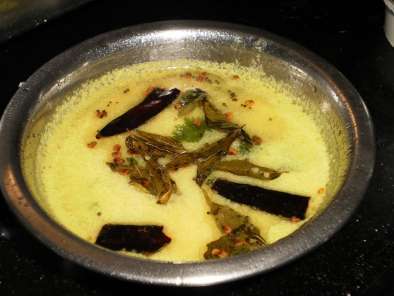 Recipe Sourashtra mor kuzhambu/buttermilk curry/dheim ounty(similar to punjabi kadhi)