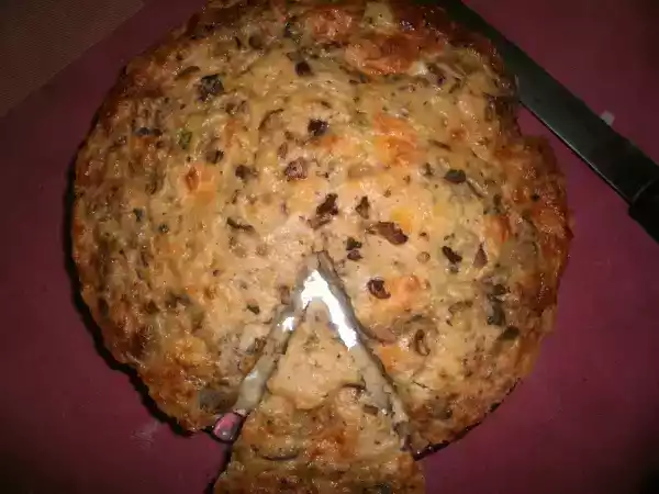 Recipe Potato leeks and mushroom flan