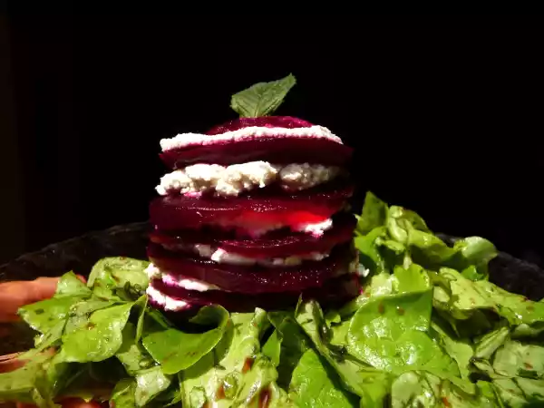 Recipe Millefeuille de betterave au chèvre