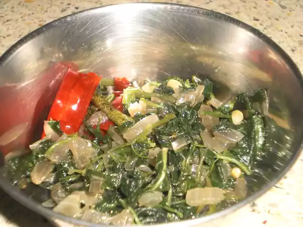 Recipe Amaranth leaves stir fry recipe/keerai poriyal/polta bhajji