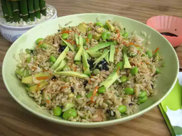 Recipe Vegetarian sushi salad