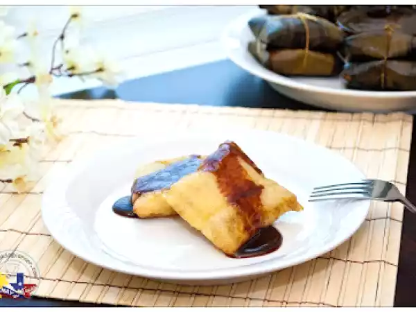 Recipe Suman sa lihiya (glutinous rice with lye wrapped in banana leaves)