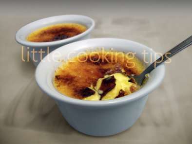 Recipe Creme brulee (crème brûlée) with a beautiful mastic flavour