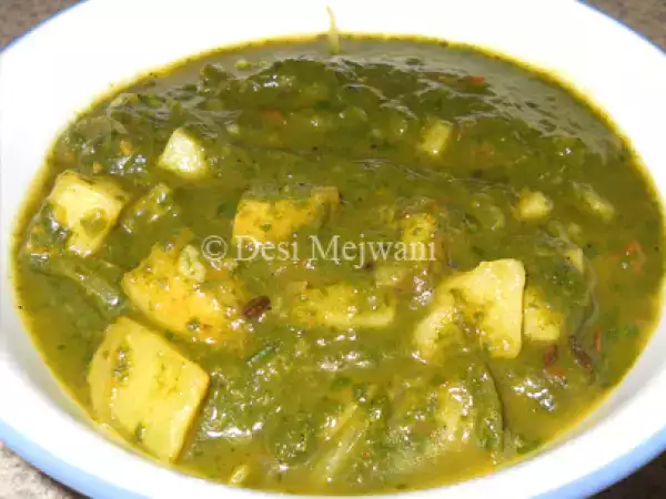 Recipe Aloo palak