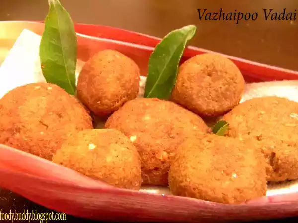 Recipe Banana flower fritter/ vazhaipoo vadai