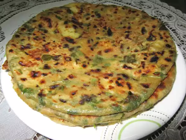 Recipe Aloo methi paratha/ indian potato and fenugreek flat bread