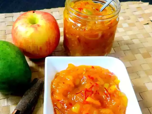 Recipe Kashmiri apple and raw mango chutney