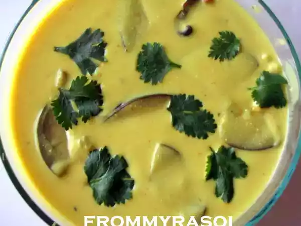 Recipe Baigan ki kadhi (eggplant kadhi)
