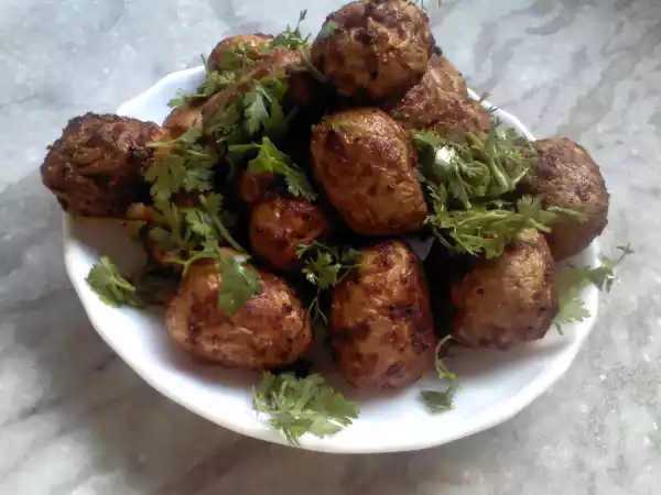 Recipe Baked baby potato masala