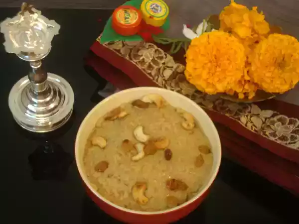 Recipe Sweet / sakkarai pongal (using broken wheat / udaitha godhumai)