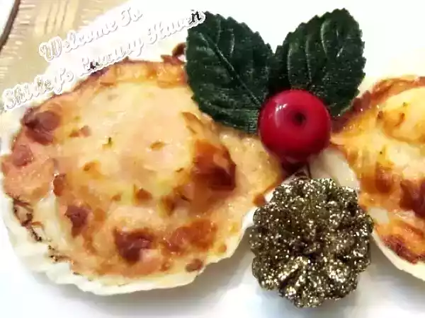 Recipe Baked hotate mentaiyaki
