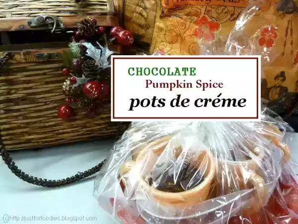 Recipe Chocolate pumpkin spice pots de creme