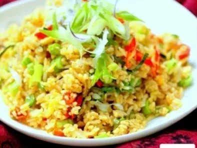 Recipe Nasi goreng tom yam ayam (tom yam chicken fried rice)