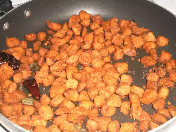 Recipe Soya chunks fry(meal maker recipe)
