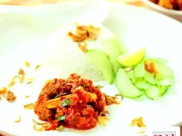 Recipe Vegetarian mutton (mushroom) rendang nasi lemak
