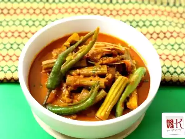 Recipe Salt fish (ikan masin) & murungakkai (drumstick) curry