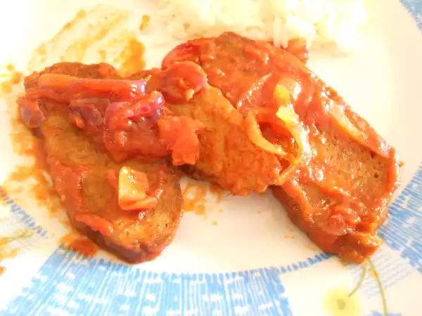 Recipe Seitan de cebolada (onions and tomato sauce)