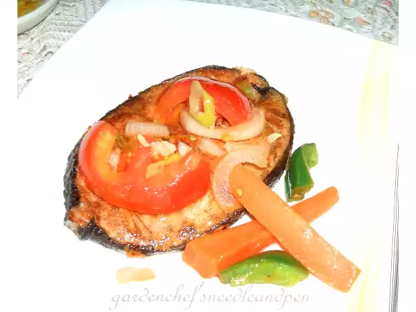 Recipe Pan fried gindara tic-tac-toe