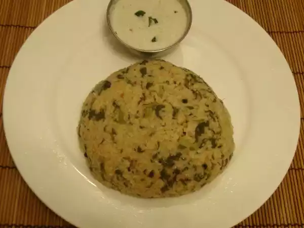 Recipe Broken wheat spinach pongal / godhumai rava keerai pongal