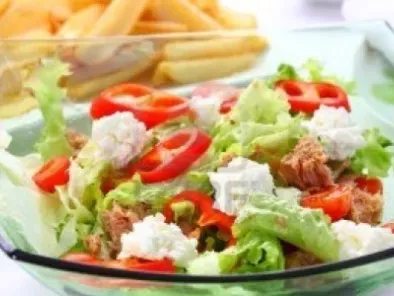 Recipe Vegetable cottage cheese salad
