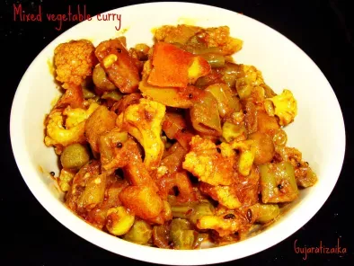 Recipe Mixed saak (mixed vegetable curry) no onion no garlic recipe