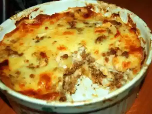 Recipe Home made lasagna with mince meat