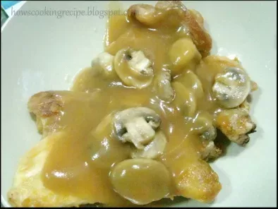 Recipe Chicken chop with mushroom sauce