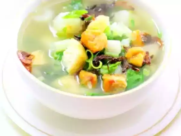 Recipe Salted fish and vegetable soup