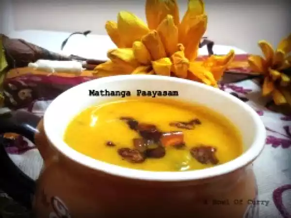 Recipe Mathanga paayasam