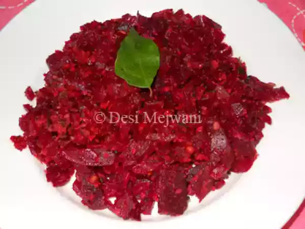 Recipe Beetroot sabzi / curry